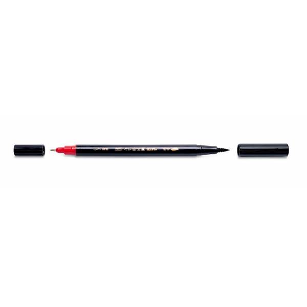 Pisak pędzelkowy PENTEL Brush Pen czarny dwustronn