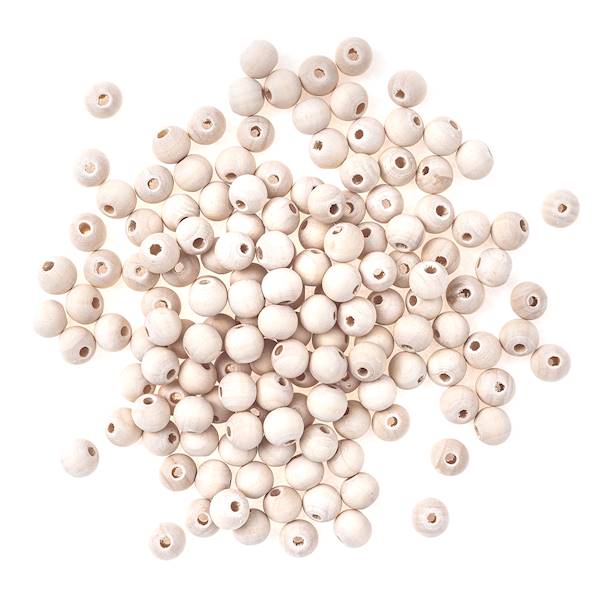 Drewniane koraliki kulki 10mm 40g