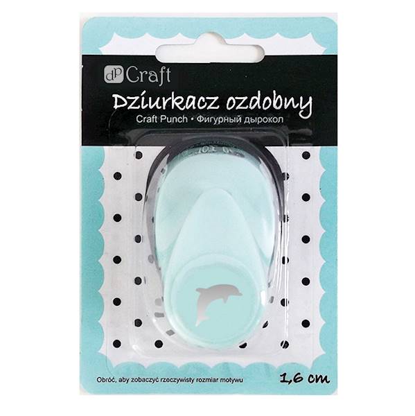 Dziurkacz ozdobny 1,6cm DELFIN