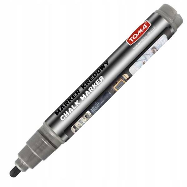 Marker kredowy TOMA srebrny końc. 4,5 mm