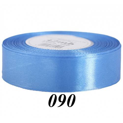 Wstążka mat. satynowa 25mm/32m niebieska
