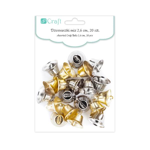 Dzwoneczki metalowe 2,6cm. 20szt.