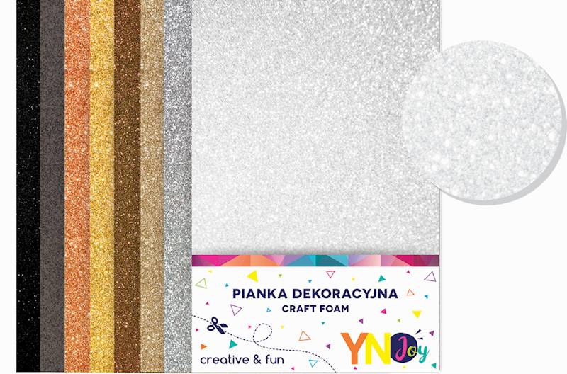 Pianka A4 8szt. brokat