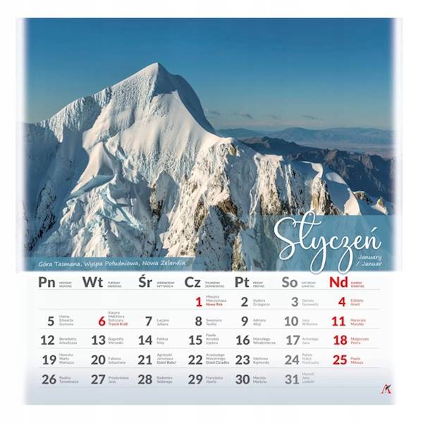 Kalendarz planszowy 33x33