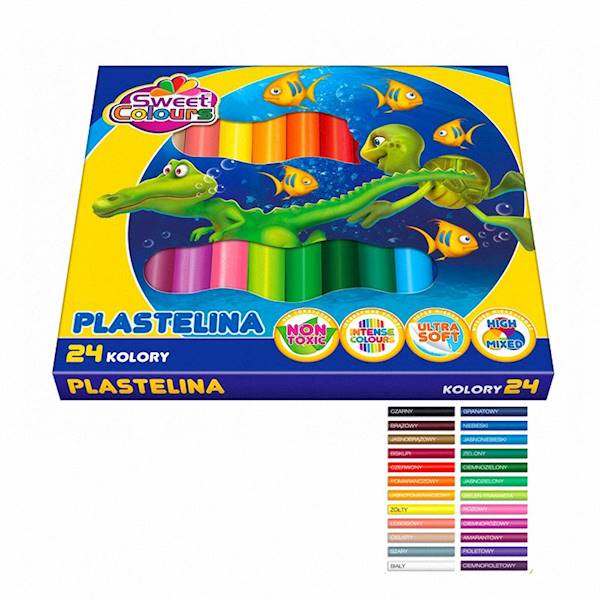 Plastelina 24 kol KOMA PLAST 
