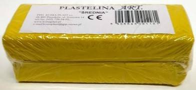 Plastelina KOMA Plast 500g. żółta