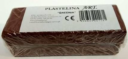 Plastelina KOMA Plast 500g. brązowa