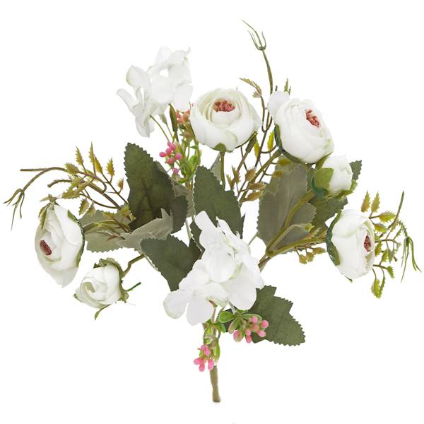 Bukiet Kamelii 29cm kremowy 