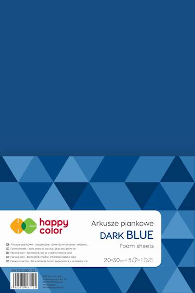 Arkusze piankowe A4 granat (5szt.) Happy Color