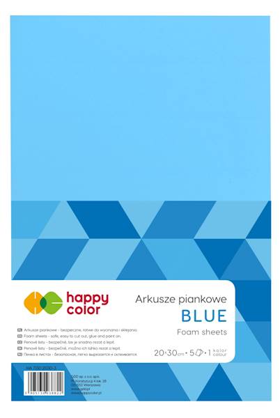 Arkusze piankowe A4 niebieski (5szt.) Happy Color
