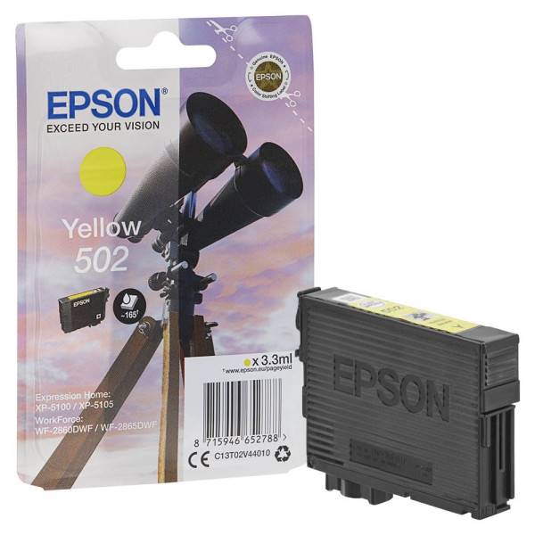 EPSON 502 Yellow ~ 165str