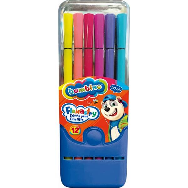 Flamastry 12 kol. BAMBINO w etui