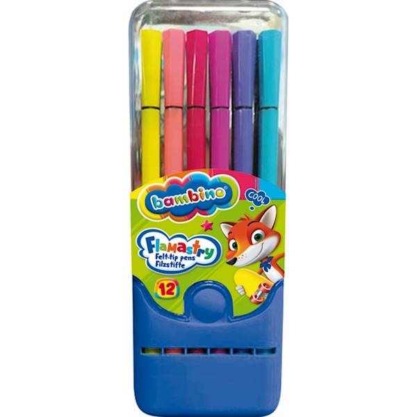 Flamastry 12 kol. BAMBINO w etui
