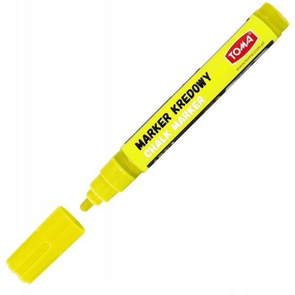 Marker kredowy TOMA żółty końc. 4,5 mm