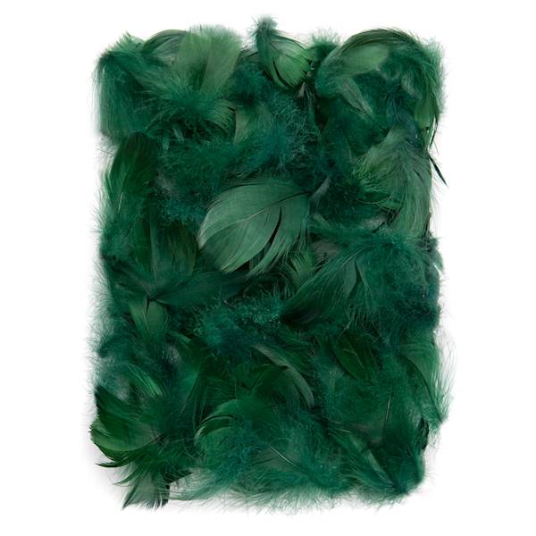 Piórka  zielone ciemne 5-12cm 10g
