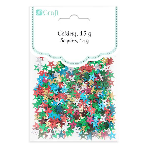 Cekiny GWIAZDKI mix 15g 