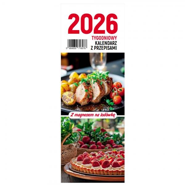 Kalendarz tygodniowy z magnesem