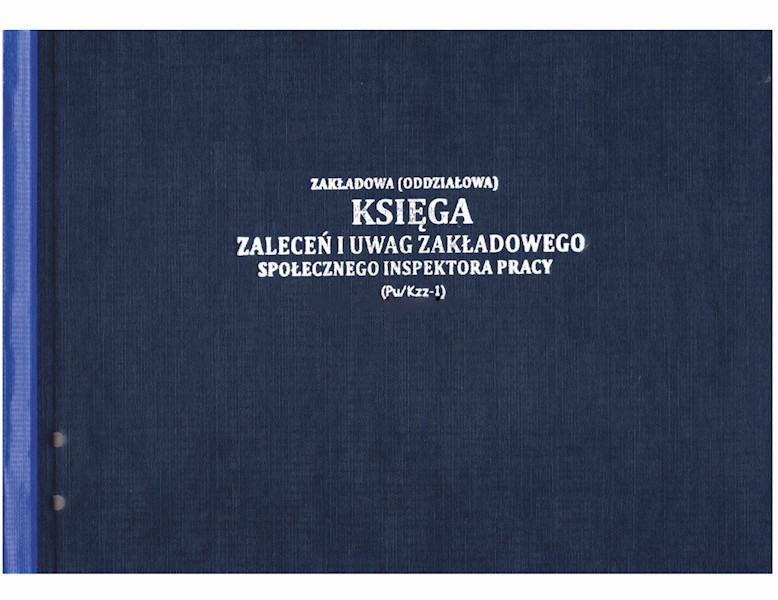 Zakładowa odziałowa księga zleceń i uwag zakł insp