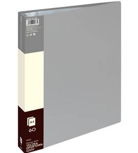 Teczka A4 z koszulkami GRAND-60szt szara