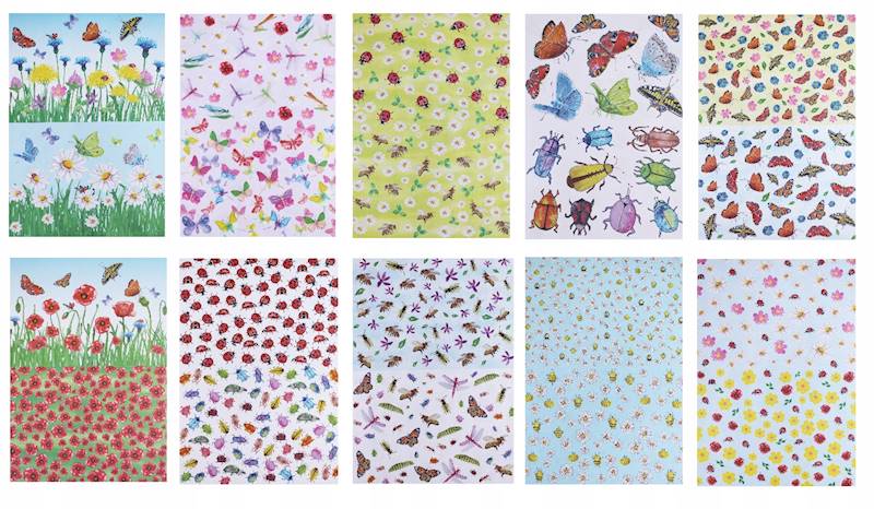 Blok z motywami A4  80g/15k GARDEN Happy Color
