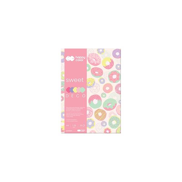 Blok dekoracyjny A4 170g. SWEET  Happy Color