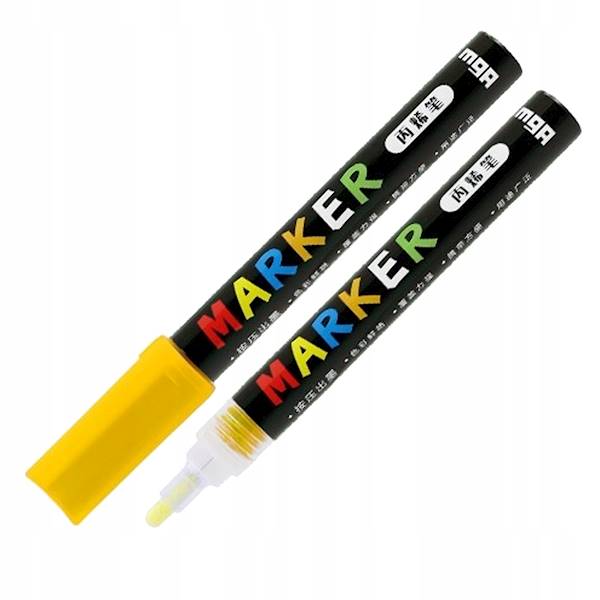 Marker akrylowy 1-2mm żółty medium S404 M&G