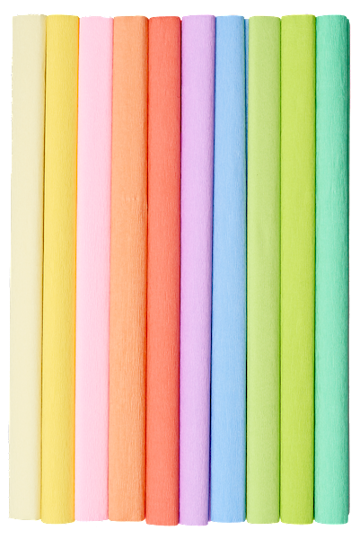 Krepina 50x200 10szt mix pastel