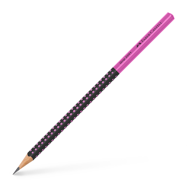 Ołówek Faber-Castell Grip2001 czarny/różowy 517011