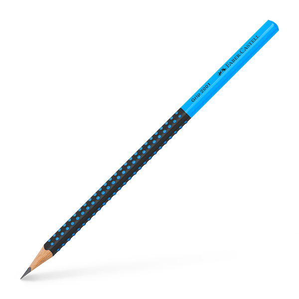 Ołówek Faber-Castell Grip2001 czarny/niebie 517010