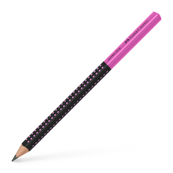 Ołówek Faber-Castell Jumbo Grip czarny/różo 511911