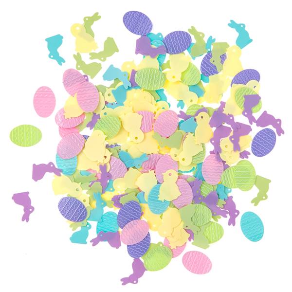 Cekiny kurczaczki,króliczki i jajeczka pastel 15g