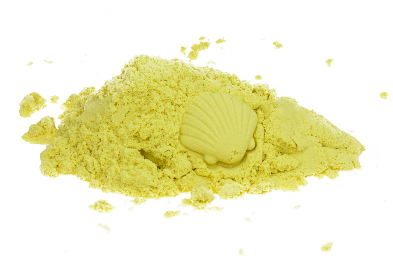 Piasek kinetyczny żółty cytrynowy 1kg