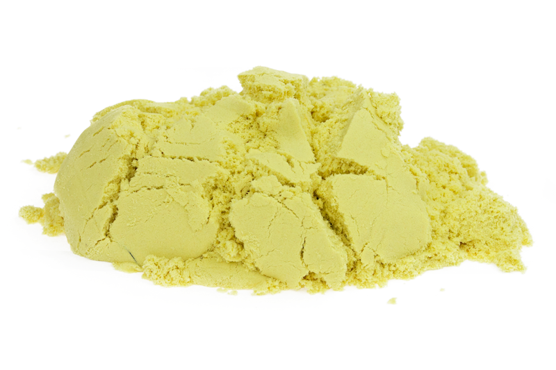 Piasek kinetyczny żółty cytrynowy 1kg