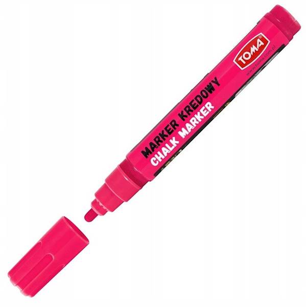 Marker kredowy TOMA różowy końc. 4,5 mm