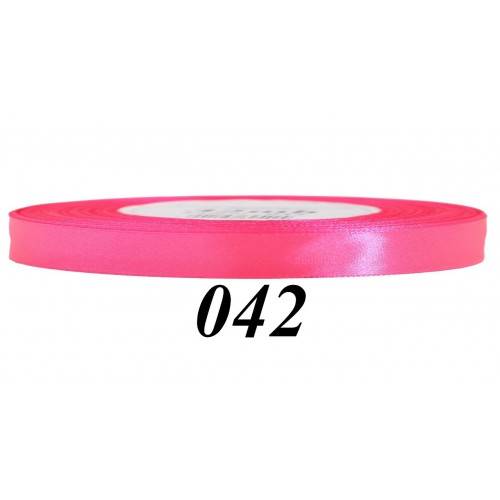 Wstążka mat. satynowa  6mm/32m różowa