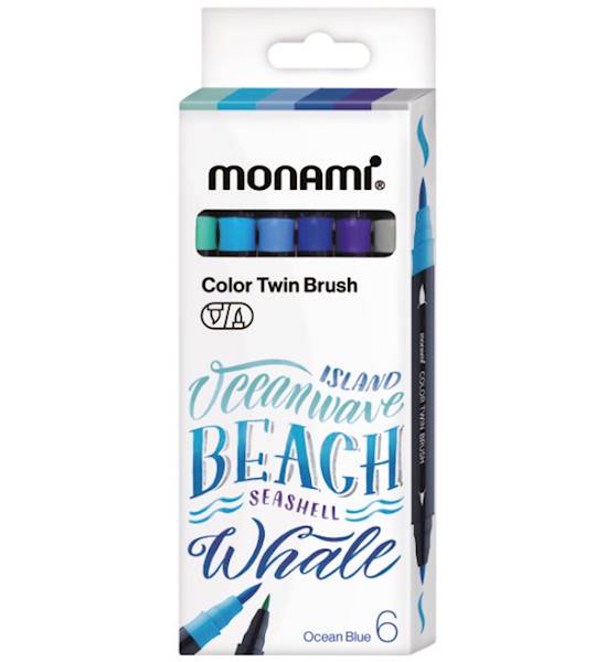 Pisak pędzelkowy MONAMI 6kol. Blue