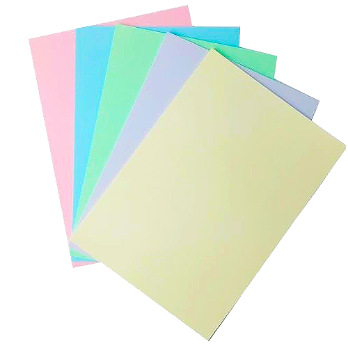 Papier kolor A4/160g 50ark mix 5kolor pastelowych