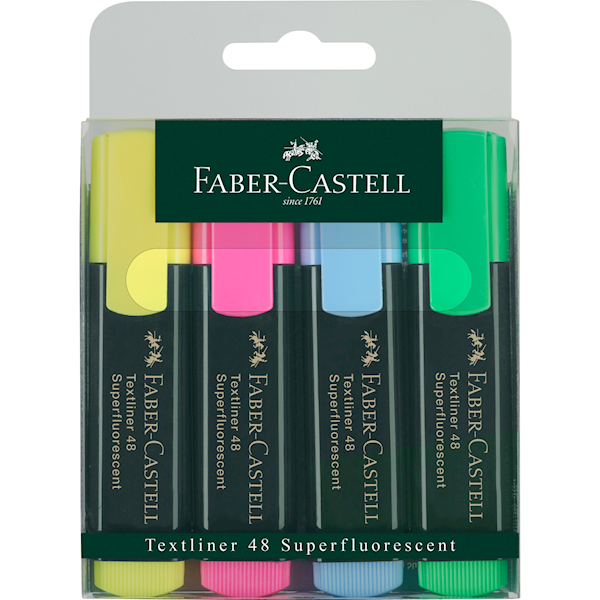 Zakreślacz FABER CASTELL  4 kol 154804