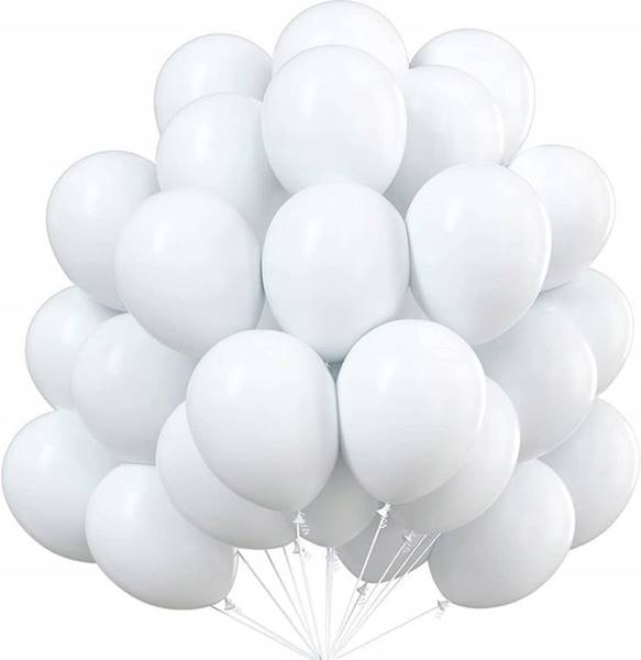 Balony 50szt. BIAŁE