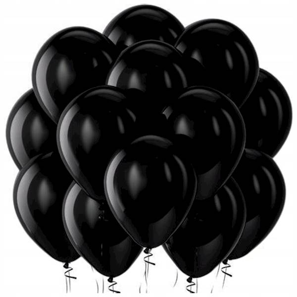 Balony 50szt. CZARNE
