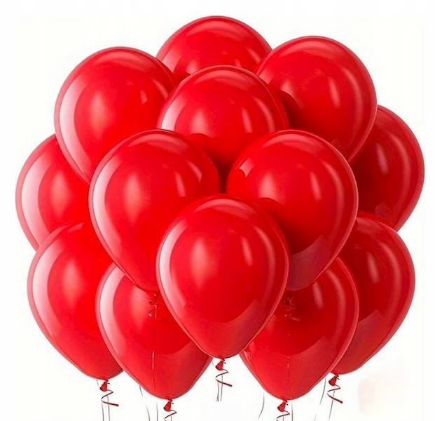 Balony  50szt. CZERWONE