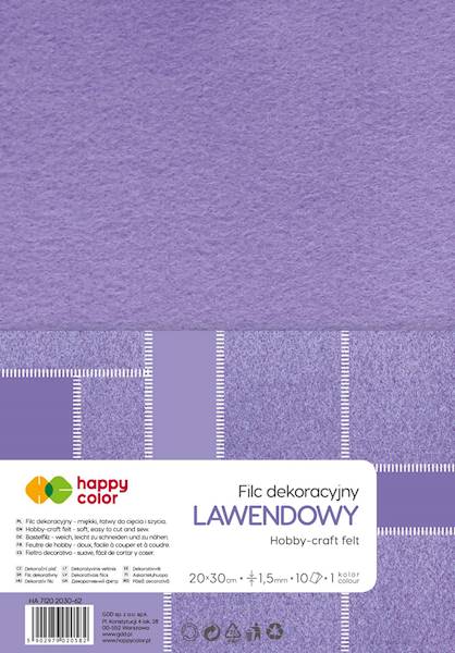 Filc dekoracyjny A4  1szt. lawendowy 2030-62