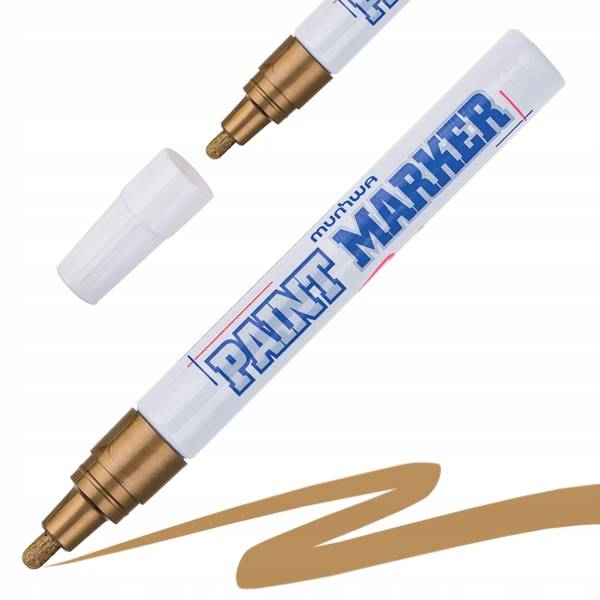 Marker olejowy MunHwa 4mm B złoty 