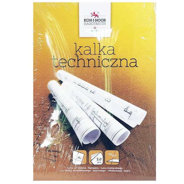 Kalka techniczna A3/ 90g 20ark KOH-I-NOOR