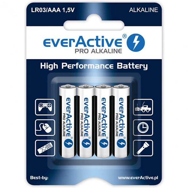 Bateria alkaliczna AAA/4szt 1.5V EverActive