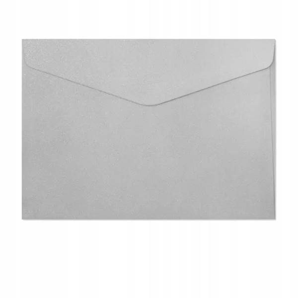Koperta kol. C5 150g/10szt PEARL srebrna 280666