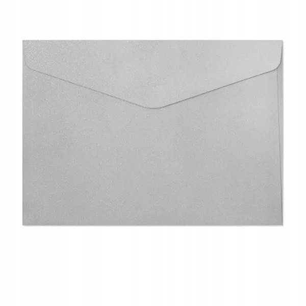 Koperta kol. C5 150g/10szt PEARL srebrna 280666