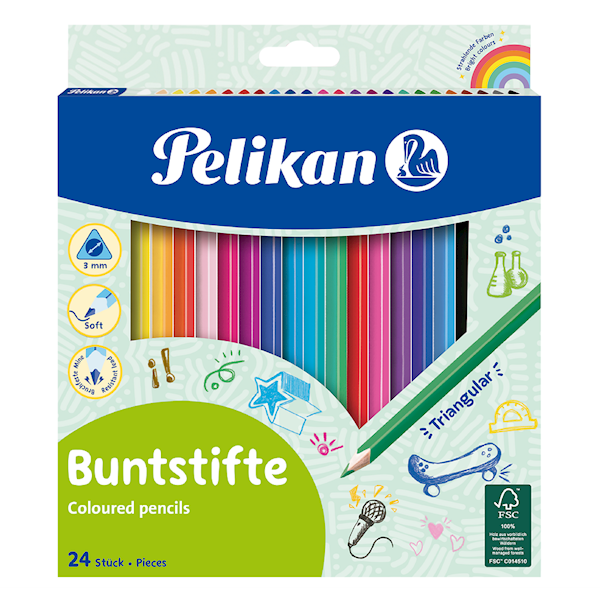 Kredki 24 kol PELIKAN