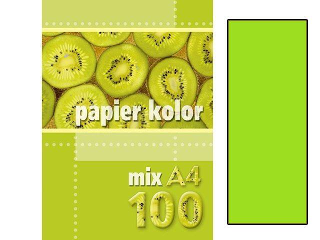 Papier ksero A4/80g 100 ark. zielony jasny