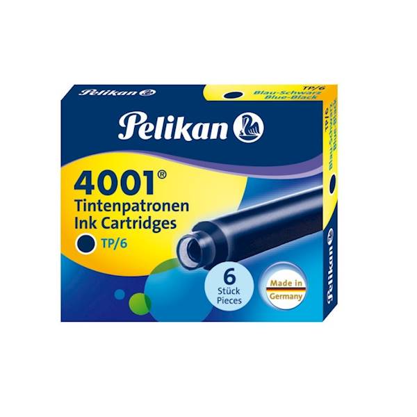 Naboje PELIKAN 6szt do piór wiecznych granatowe